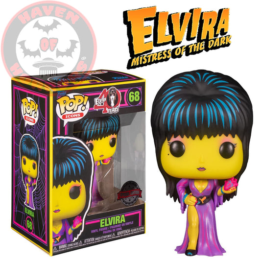 Elvira Blacklight Pop! Vinyl Figure #68
