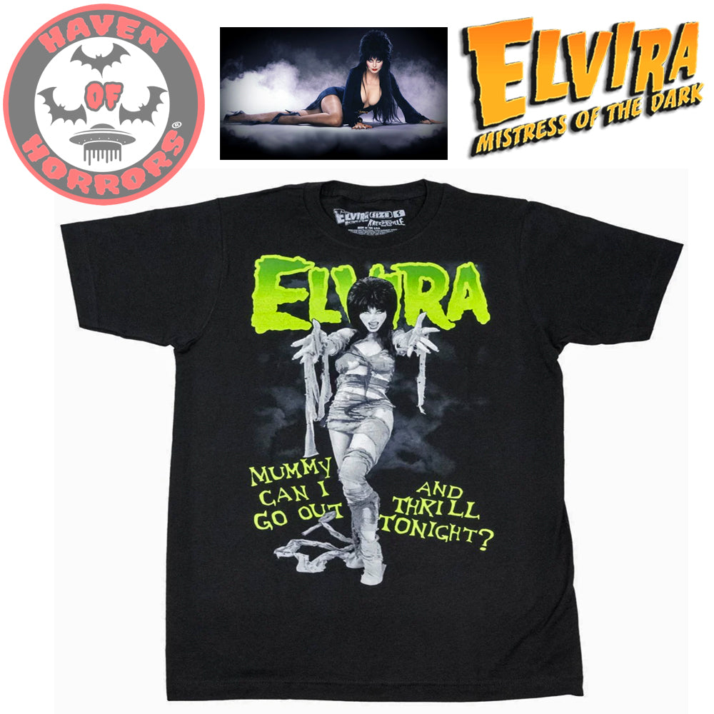 Elvira Mummy Thrill Tonight  T-Shirt