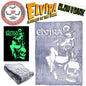 Elvira Comic Skull Glow In The Dark Throw Blanket