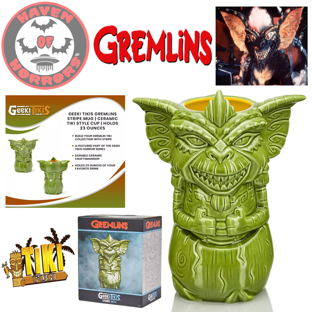 Gremlins Stripe 23 Oz. Geeki Tikis Mug
