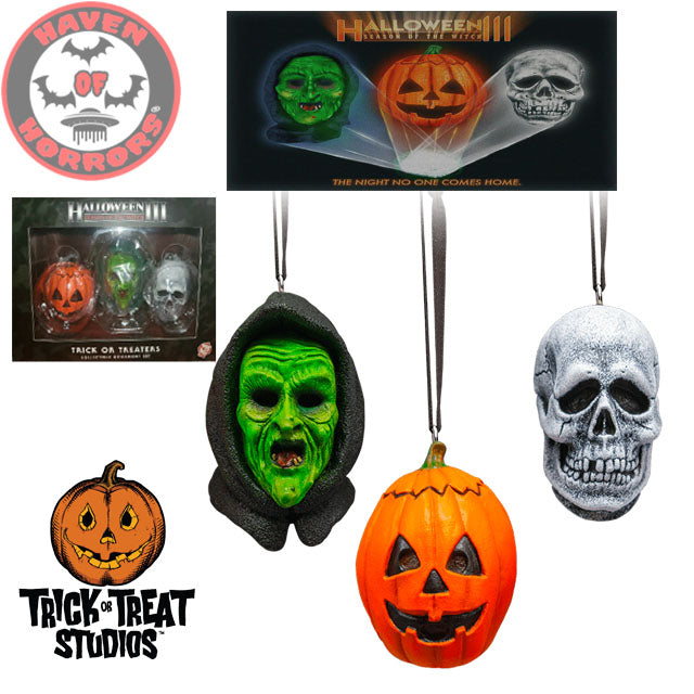 Holiday Horrors Halloween III: Season of the Witch - Silver Shamrock Ornament 3 Pack