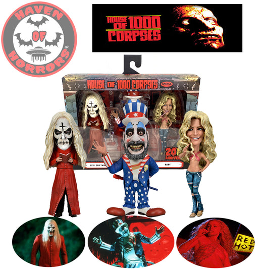 House of 1000 Corpses 20th Anniversary Stylized Little Big Head Figures (3 pack)
