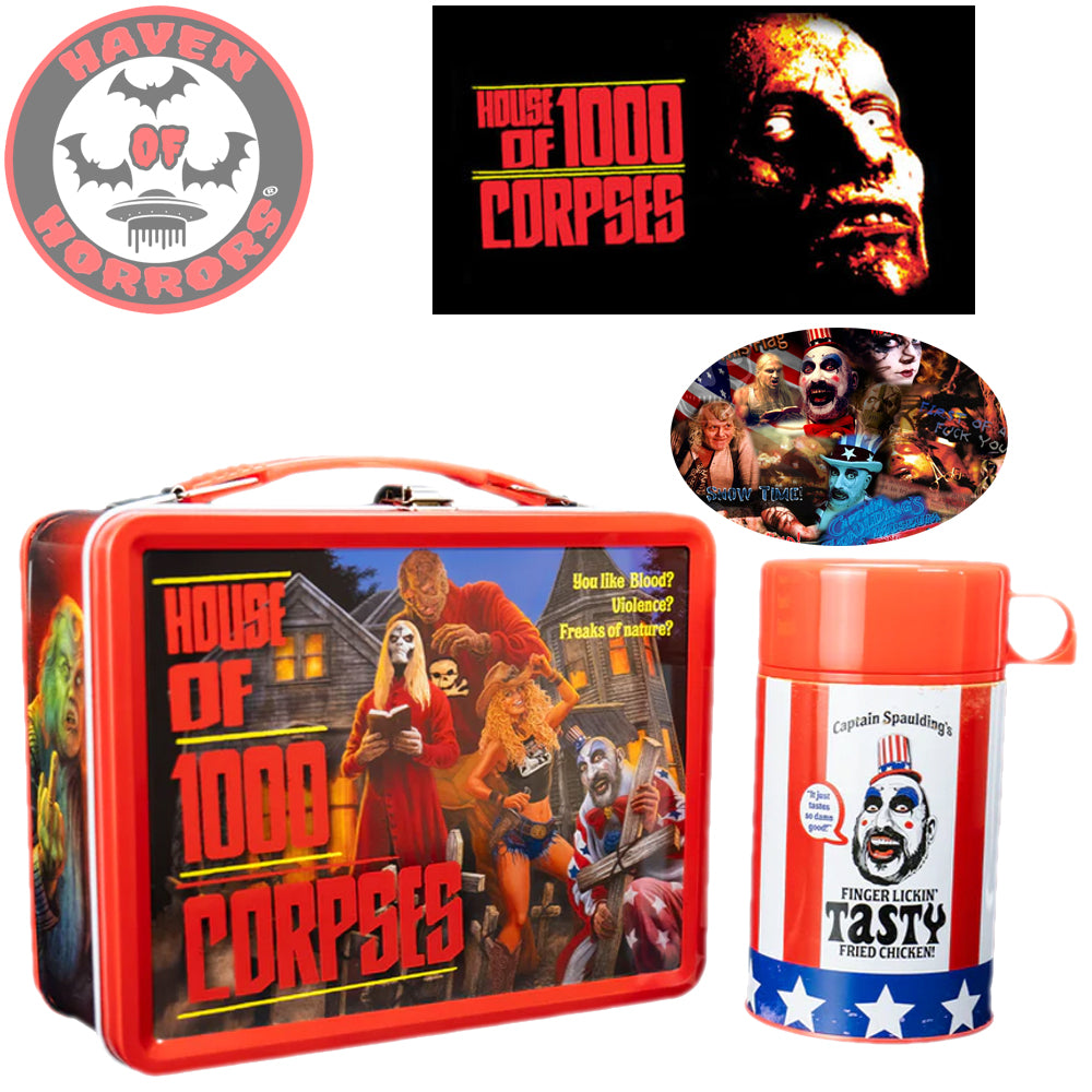 House of 1000 Corpses Metal Lunch Box + Thermos