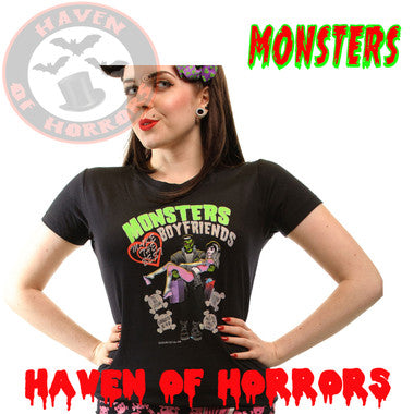 Monsters Make The Best Boyfriends Glitter Tee