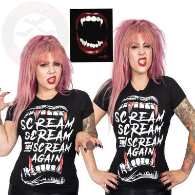 Scream, Scream And Scream Tee