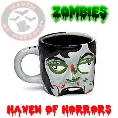 Zombie Head Female Ceramic Mug
