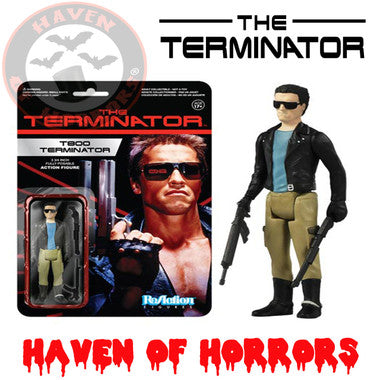 Terminator T-800 Leather Jacket ReAction 3 3/4-Inch Retro Action Figure