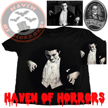 Universal Monsters Dracula Black & White Tee