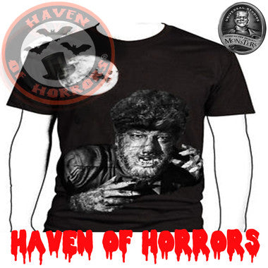 Universal Monsters The Wolf Man Black & White T-Shirt