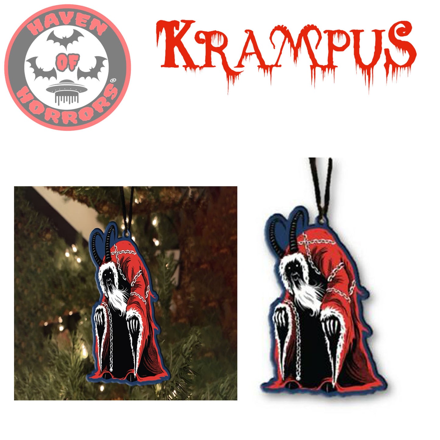 Holiday Horrors - Krampus Metal Ornament