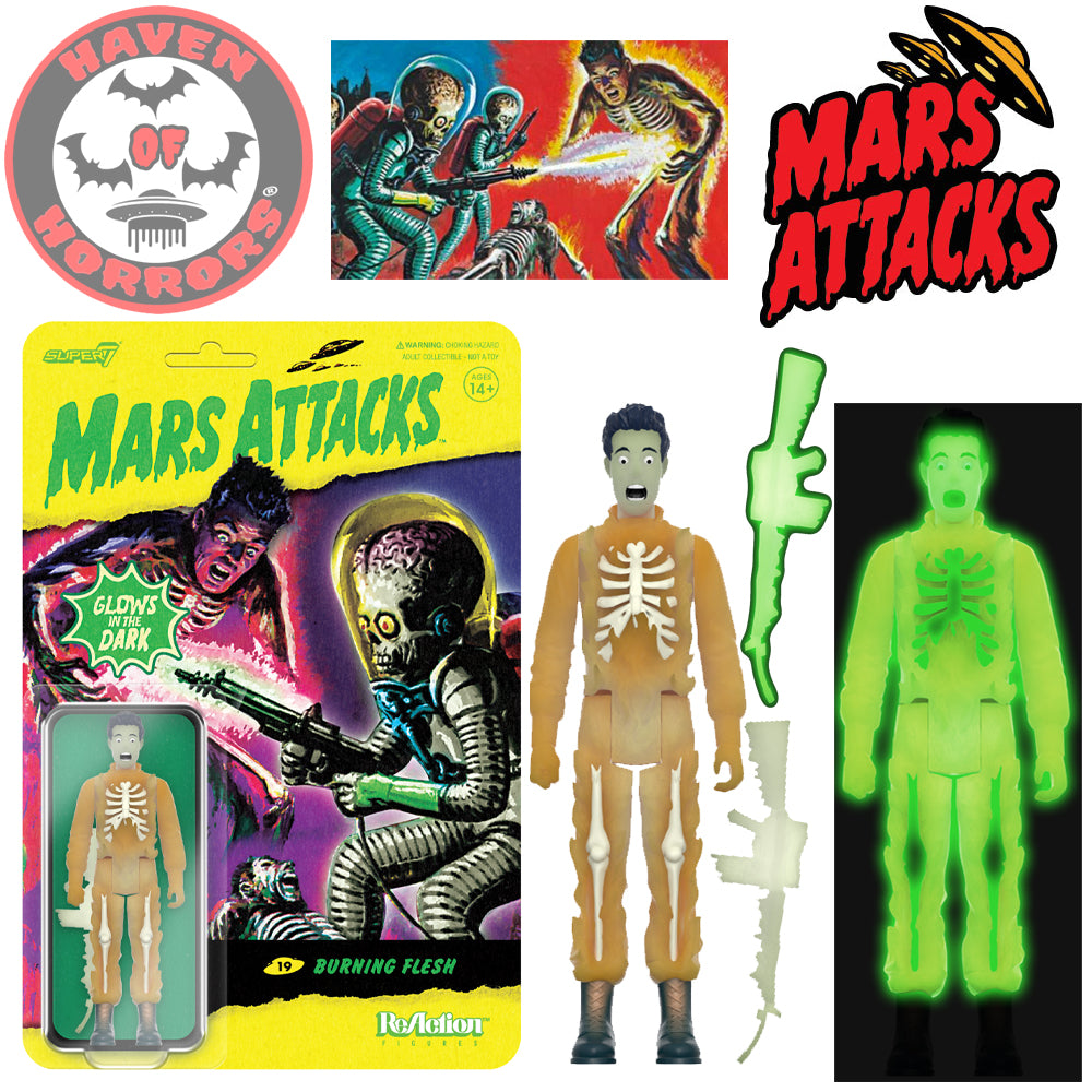 Mars Attacks Burning Flesh (Glow) ReAction Figure