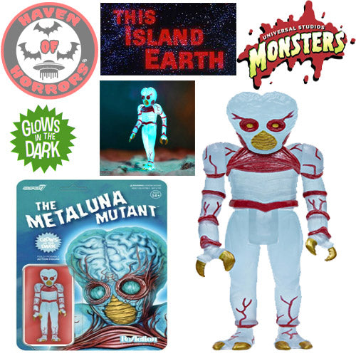Universal Monsters The Metaluna Mutant Original (Blue Glow) ReAction Figure