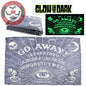 Go Away Glow In The Dark Throw Blanket