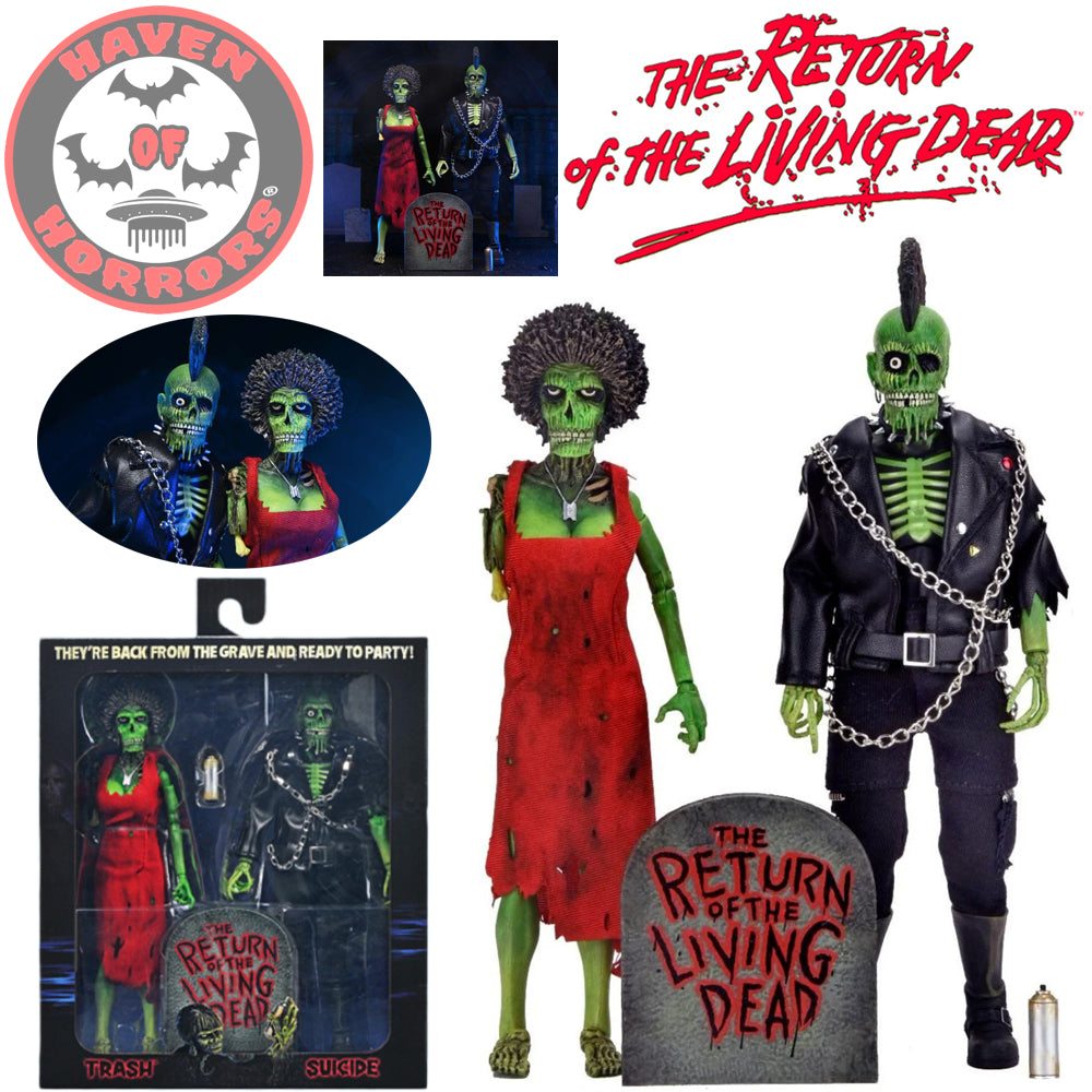 The Return of the Living Dead Trash & Suicide 8-Inch Clothed Figure 2-Pack