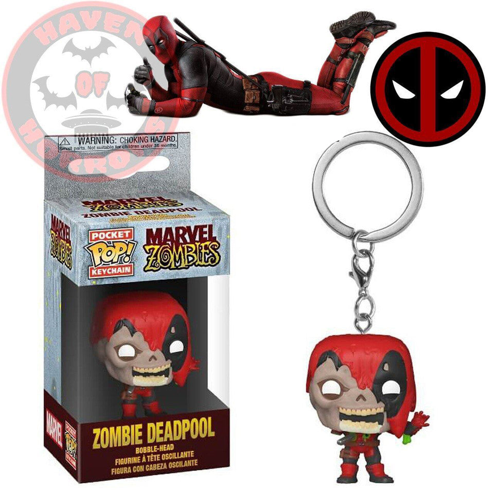 Marvel Zombies Deadpool Pocket Pop! Key Chain