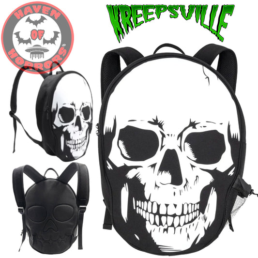 Big Skull Backpack White