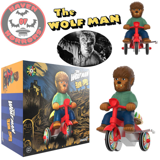 Universal Monsters Super Cycles The Wolf Man (Brown w/ Red Trike)