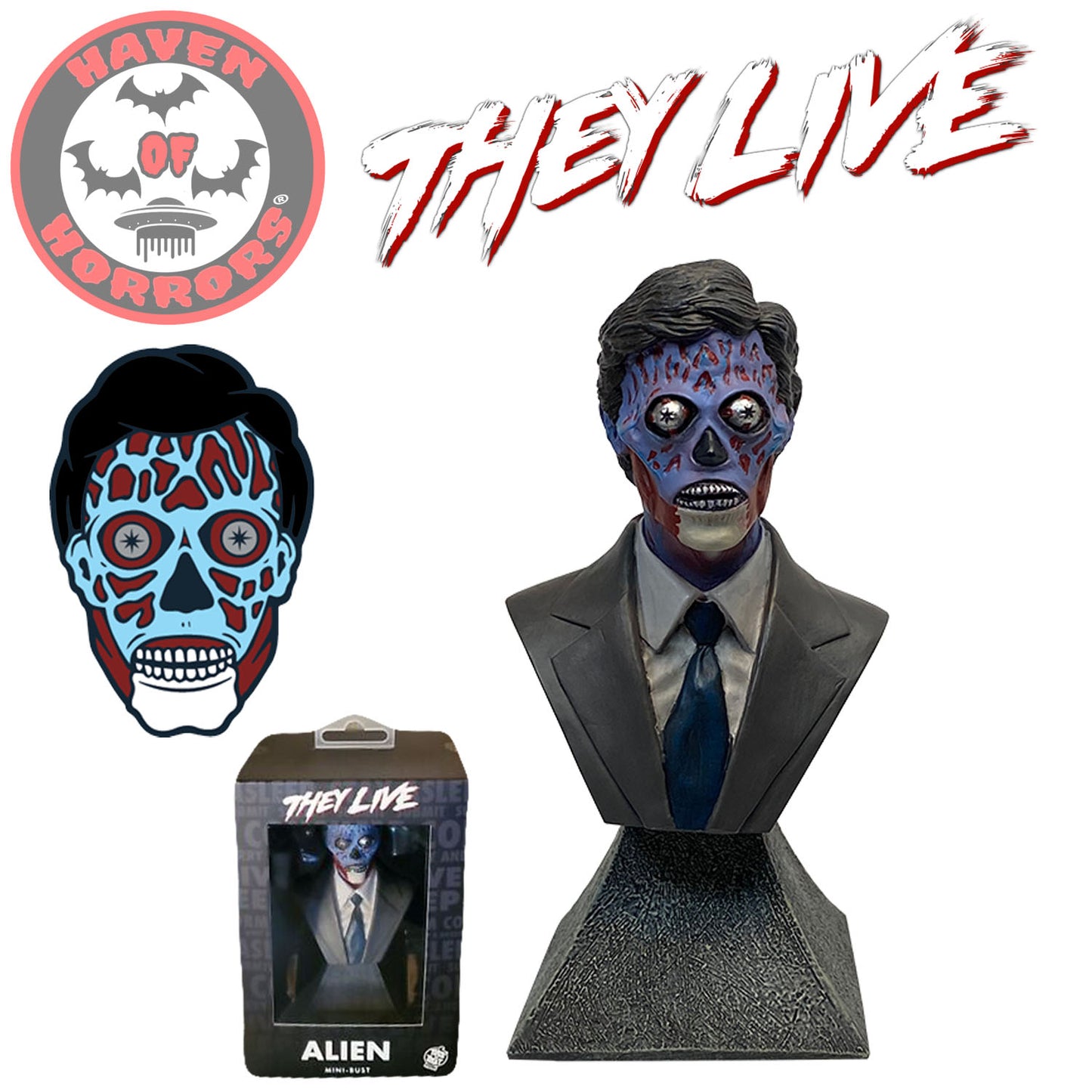 They Live Alien Mini Bust