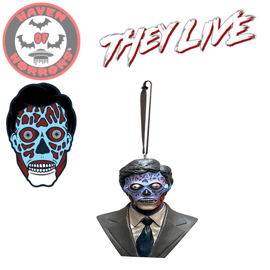 Holiday Horrors - They Live Alien Ornament