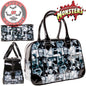 Universal Monsters Frankenstein and Bride Retro Tile Bowler Handbag