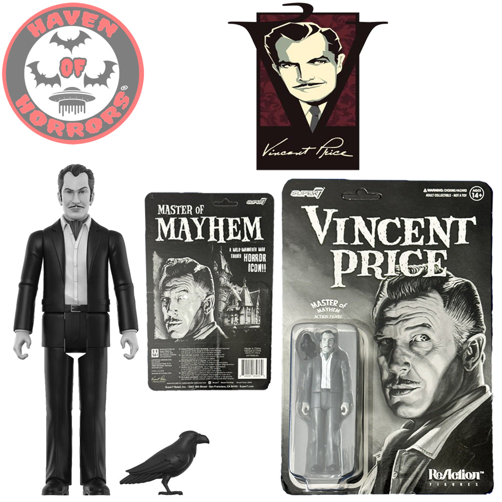Vincent Price (grey scale) ReAction Figure